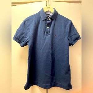 Tommy Hilfiger Mens 1985 Regular Fit Short Sleeve Polo Shirt Blue S